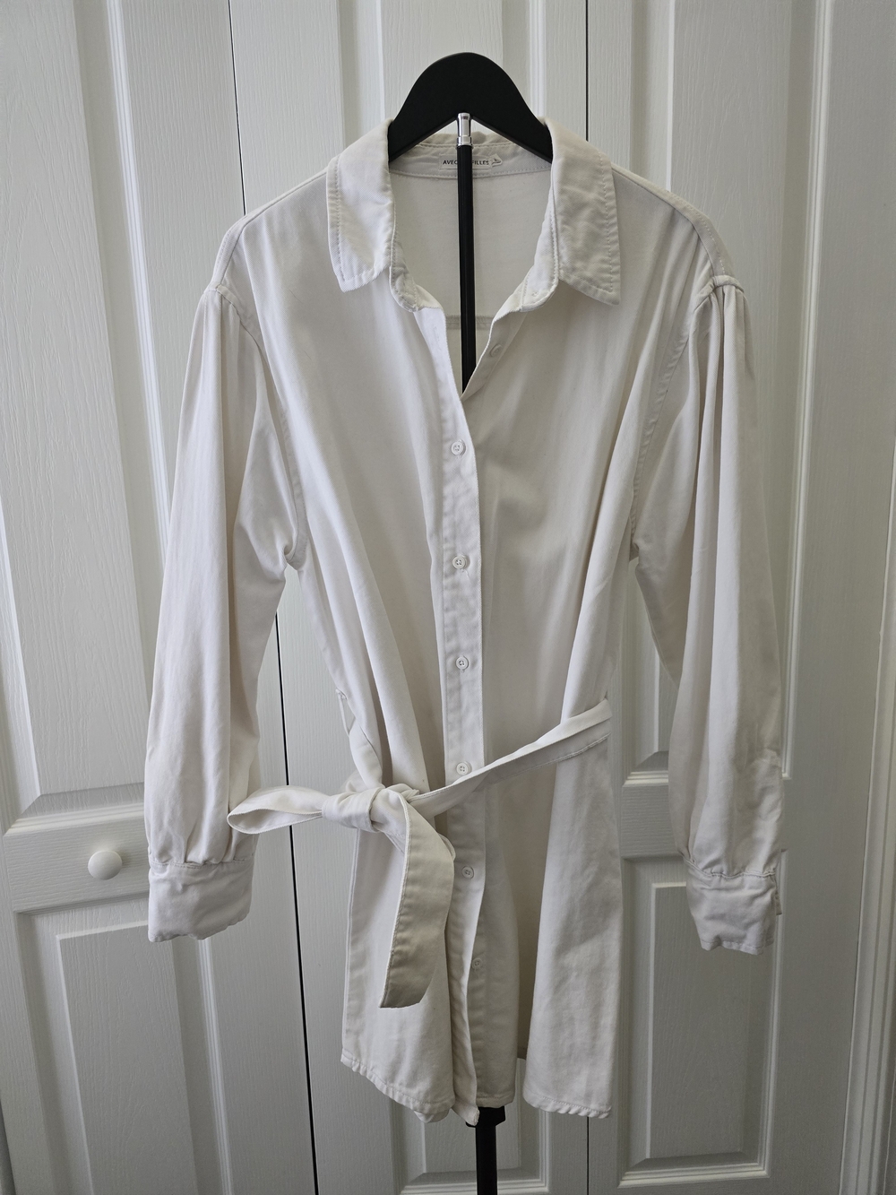Avec Les Filles White Shirt Mini Dress